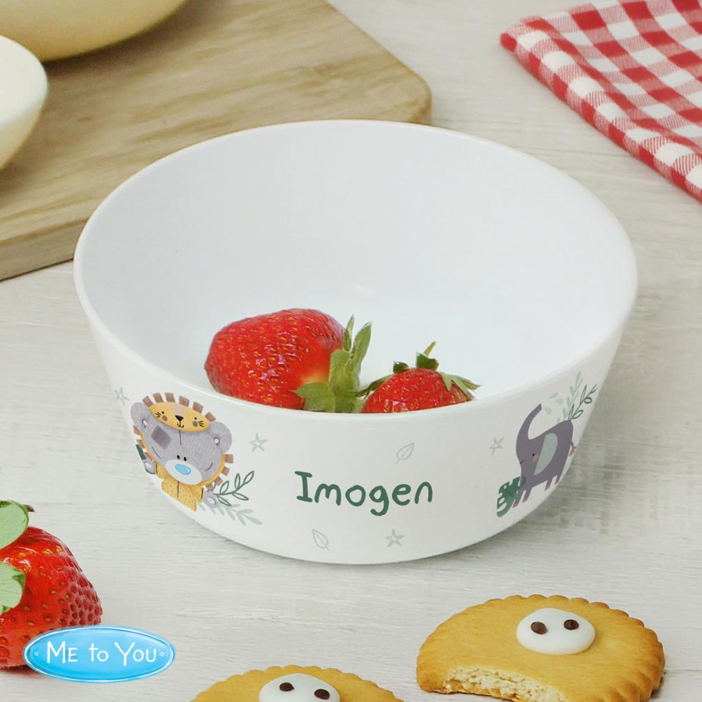 Personalised Tiny Tatty Teddy Jungle Animals Plastic Bowl Extra Image 1